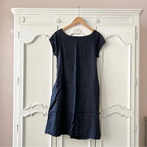 knee length dresses for ladies CP SHADES~ Trina linen dress main image 0
